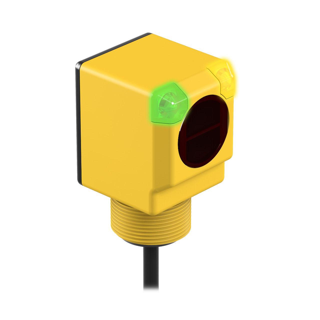 Banner Engineering Photoelectric Sensor; Polar Retro; Rectangular; 6m Range; 10-30VDC; PNP; LO/DO Configurable; 30 ft. Potted Cable